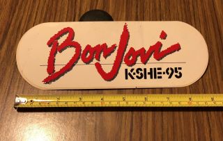 Vintage Bon Jovi Kshe - 95 St Louis Special Concert Show Issue Bumper Sticker