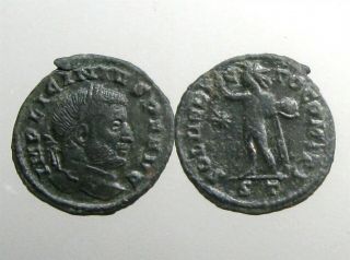 Licinius I Bronze Follis_sol Holding Globe_put To Death By Constantine