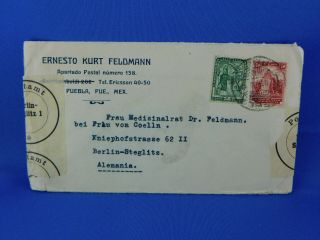Mexico Old Cover 1935 Puebla To Germany Censor [s6/16]