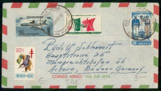 Mayfairstamps Mexico 1961 To Germany Tria Frank With Tb Stamp Cover Wwh74311