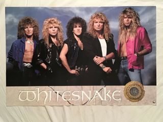 Whitesnake 1987 Promo Poster Geffen Records