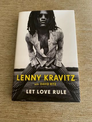 Lenny Kravitz 2020 Autobiography Let Love Rule Hardcover Book.