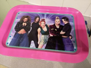 Spice Girls Pink Foldable Lap Tray 1997 Vintage Retro Rare