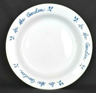 Corelle Corning In The Garden Rim Soup Single Bowl White Blue 8.  5 Inch Usa