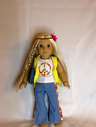American Girl Doll Julie Albright 18 " Plus Clothes And Accessories