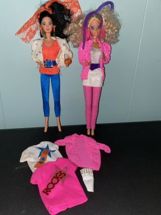 Barbie And Dana Barbie And The Rockers 1985 Mattel