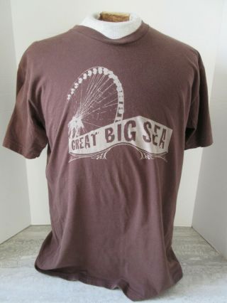 Vintage Great Big Sea Brown T - Shirt Size Large