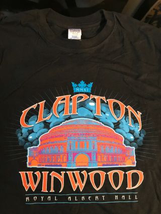 Eric Clapton / Steve Winwood 2011 Royal Albert Hall T - Shirt Size Large
