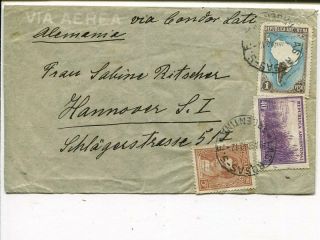 Argentina Condor Lati Censor Air Mail Cover To Germany 1940