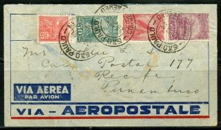 Brazil Sao Paulo 3/29/1932 Condor Air Mail Cover To Recife 4/1/1932 1