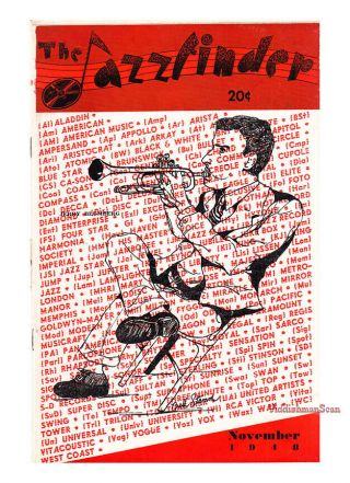 The Jazzfinder November 1948 Jerry Blumberg Jack Pettis Kxyz Novelty Band