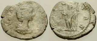 015.  Roman Silver Coin.  Julia Domna,  Ar Denarius.  Rome.  Felicitas.  Afine