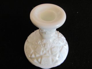 Vintage Westmoreland Candle Holder In The Old Quilt Pattern