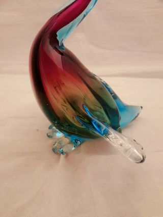 Murano Glass Duck Stunning colours 9 