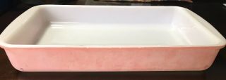 Vintage Pyrex Pink Rectangle Casserole Baking Dish - Less Than Perfect