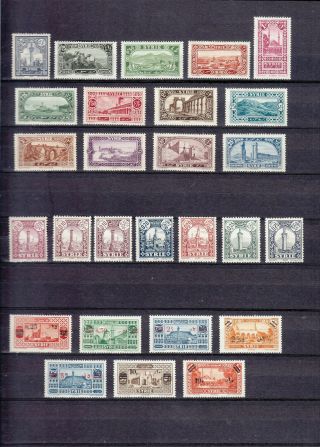 Syria Syrie 1925 - 1926 5 Compl.  Sets / 40 Stamps Mlh