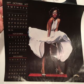 Vintage 1977 DONNA SUMMER Calendar 11 Inches x 44 Inches Poster LIMITED 2