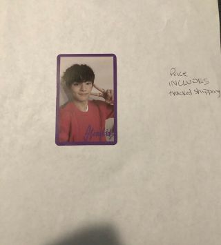 Stray Kids In Jeongin Miroh Purple Border Official Photocard