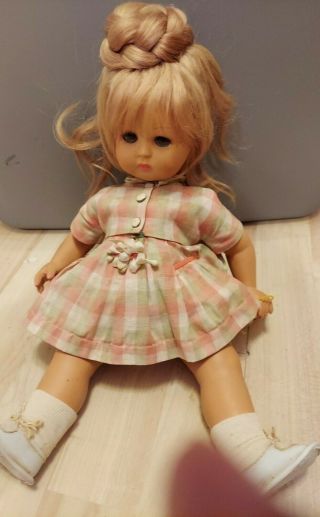 Vintage/antique Composition Doll Needs Tlc 15 " Tall