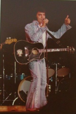 Elvis Presley Vintage Kodak Ultra Rare Msg Ny Blue Suit