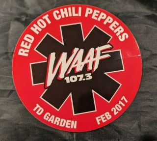 Red Hot Chili Peppers Logo Sticker 5 " February 2017 Boston Td Garden Waaf