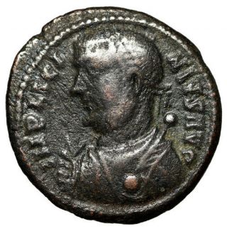 Scarce Portrait Roman Coin Of Licinius I " Holing Mappa & Scepter " Cyzicus W