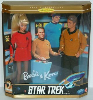 Vintage Barbie & Ken 30th Anniversary Star Trek Collector Edition Gift Set