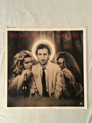 Pete Townshend 1980 Promo Poster Empty Glass The Who