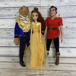 Disney Doll Bundle Belle Beast Gaston Beauty And The Beast Classic