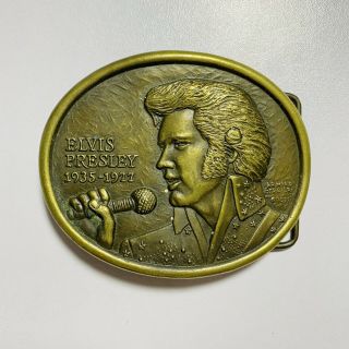 First Edition Elvis Presley Commemorative Belt Buckle With Cert Authentication