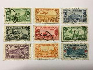 Old Stamps Middle East X 9