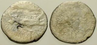 016.  Roman Silver Coin.  Marc Antony.  Ar Legionary Denarius.  Galley