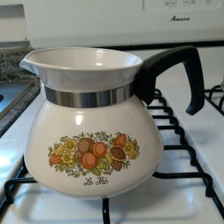 Vintage Corning Ware 5 Cup Spice Of Life Kettle