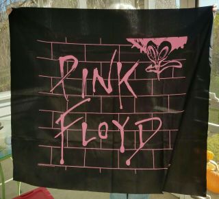 Vintage Pink Floyd The Wall Concert Banner - Huge 46 " X 39 " - 1985
