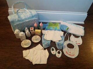 American Girl Doll Bitty Baby Diaper Bag W/accessories