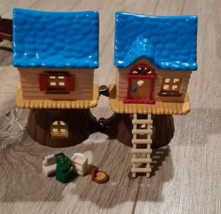 Sylvanian Families Rare Miniature Tree With Furniture And Ladder