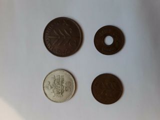 Palestine 1927 - 42 Set Of 4 Coins,  1,  2,  5,  50 Mils