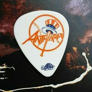Anthrax Scott Ian Baseball White Guitar Pick