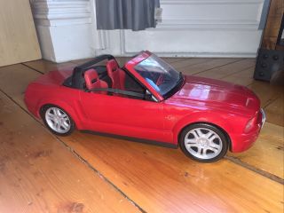 Barbie Ford Mustang Gt Convertible Car Red 2003 Mattel Vehicle Seatbelts Good