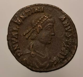 Valentinian Ii.  Ad 375 - 392.  Ae3.  Rev Gloria Romanorum Siscia