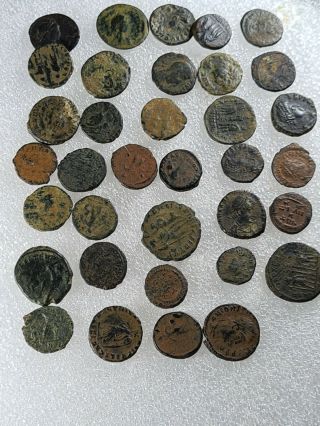 Very Fine Random 1 Uncleaned Ancient Roman Bronze Coins Various Periods