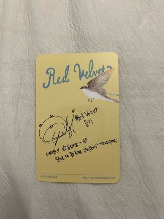 Red Velvet Ice Cream Cake Seulgi Photocard Irene Wendy Joy Yeri Nct Exo US ONLY 2