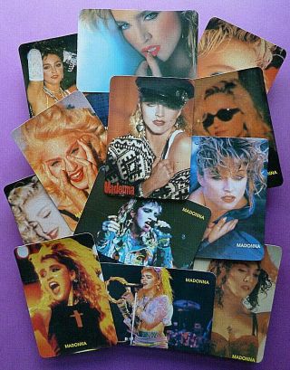 Set Of 12 / 1992 Calendar Cards Of  Madonna  American Queen Of Pop,  Songwriter