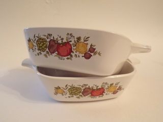 Spice Of Life Set Of 2 Corning Ware Petite Pans P - 41 - B 1 3/4 Cup No Lids
