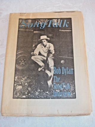 Bob Dylan 1991 Song Talk Newspaper Interview - Cover Photo