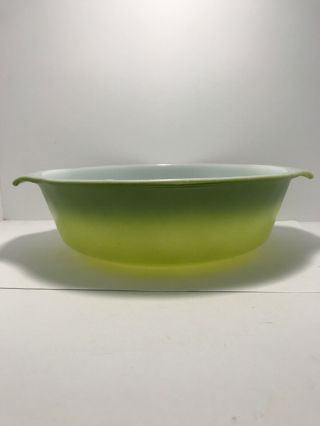 Vintage Anchor Hocking Fire King Casserole Dish Ombre Green - 1 1/2 Quart