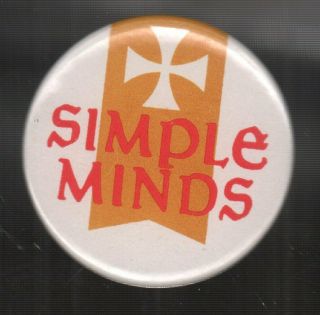 Simple Minds Logo Badge Uk Smash Hits 1 " Button Badge Originally Given Away