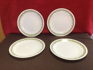 Set Of 4 Corelle By Corning Crazy Daisy Spring Blossom Lunch/salad Plates 8 1/2”
