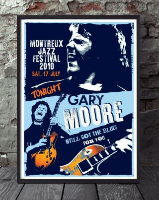 Gary Moore Music Print.  Specially Created.