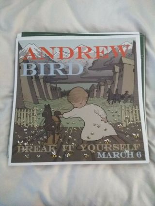 Andrew Bird Party Vintage Promo Poster 12 X 12